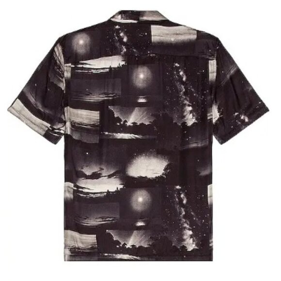 NWT - Allsaints Night Sky SS Shirt in Black, Relaxed Fit, Large - Picture 2 of 14